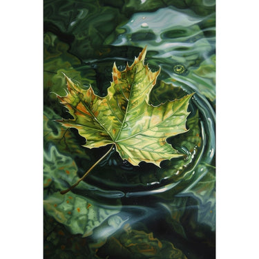 Oil Canvas Maple Leaf